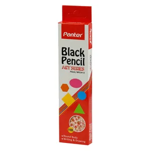 مداد مشکی پنتر مدل Floral/BP114-3 بسته 12 عددی