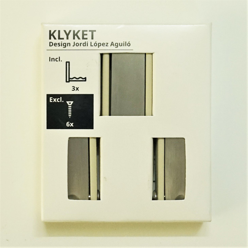 آویز لباس ایکیا مدل KLYKET بسته 3 عددی