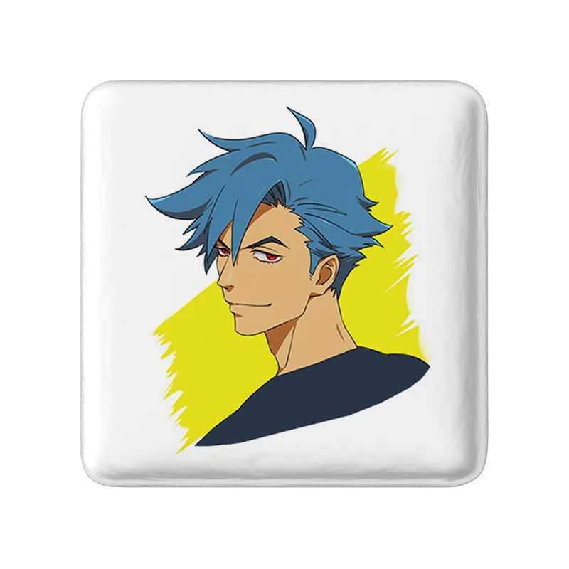 مگنت خندالو طرح کامینا و انیمه گورن لاگان مدل مربعی کد 32303