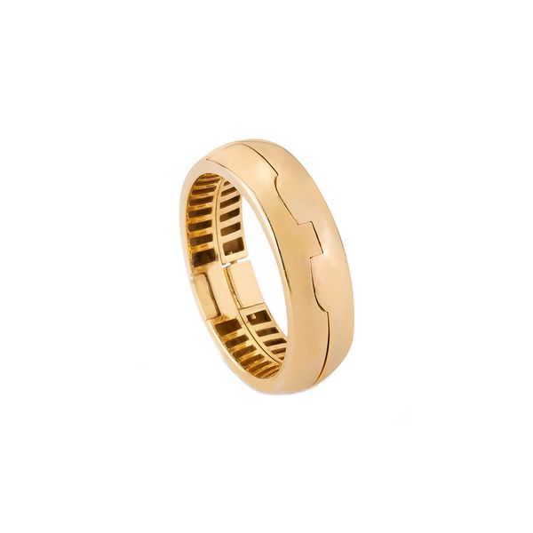 انگشتر طلا 18 عیار زنانه کیا گالری مدل رینگ کد RM670 سایز 54