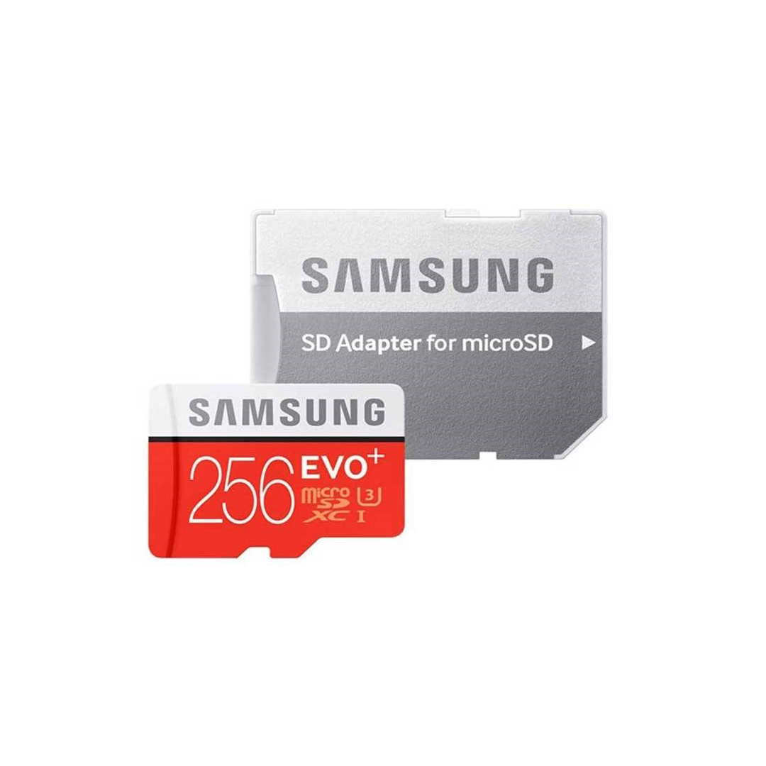 کارت حافظه microSDXC مدل Evo Plus کلاس 10 استاندارد UHS-I U3 سرعت 100MBps ظرفیت 256 گیگابایت به همراه آداپتور SD                     غیر اصل