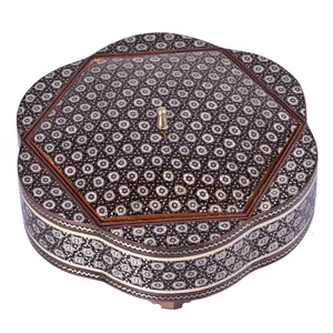 شکلات خوری خاتم کاری مدل دالیا کد B-22