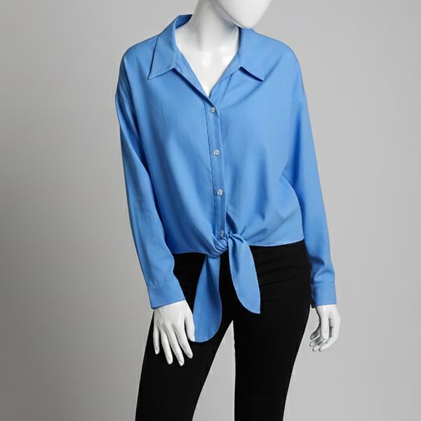 شومیز آستین بلند یقه برگردان زنانه تولیکا مدل 33096