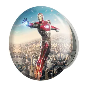 آینه جیبی خندالو طرح آیرون من مارول Marvel مدل تاشو کد 19387 