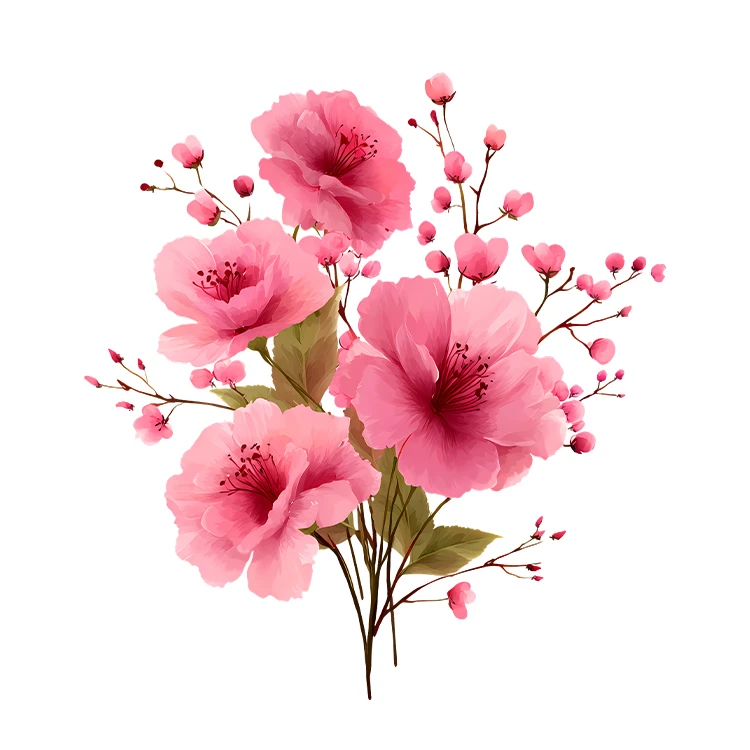 استیکر پارچه و لباس پاد آفرین مدل پینترستی گل کد S9186