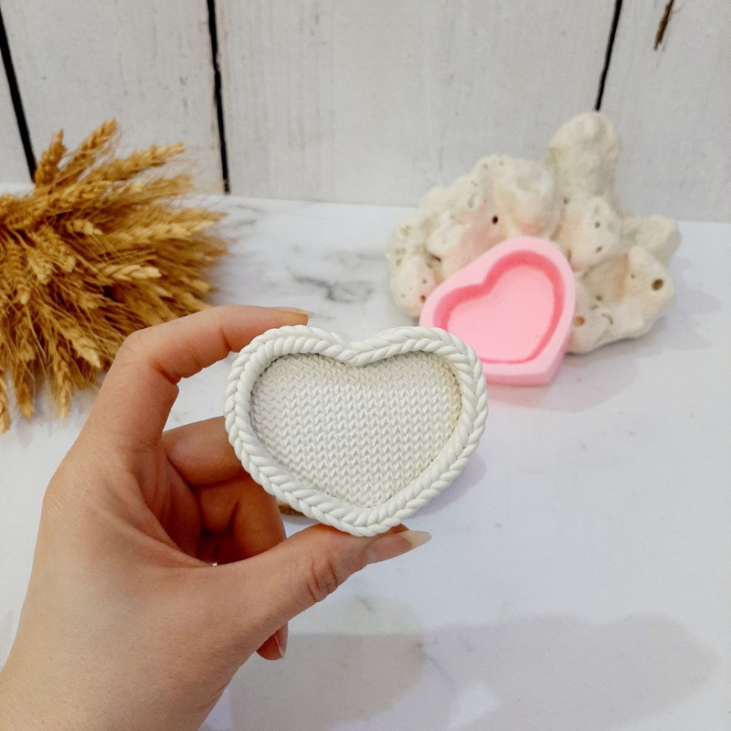 قالب شمع مدل قلب بافت