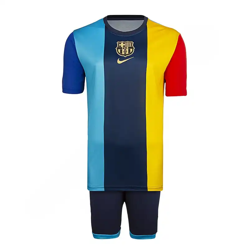 ست تی شرت آستین کوتاه و شلوارک ورزشی مردانه مدل بارسلونا کد Training-2023