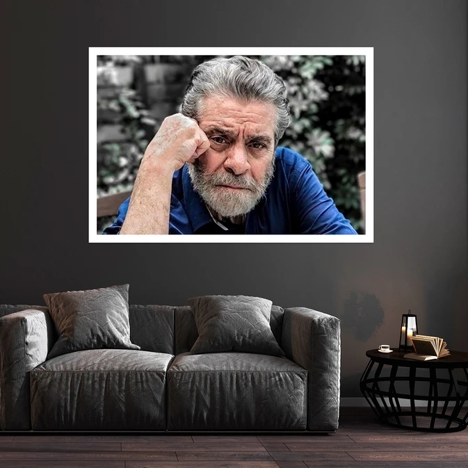 تابلو بکلیت طرح مشاهیر سینمای ایران مدل قاب شاسی W-s9772