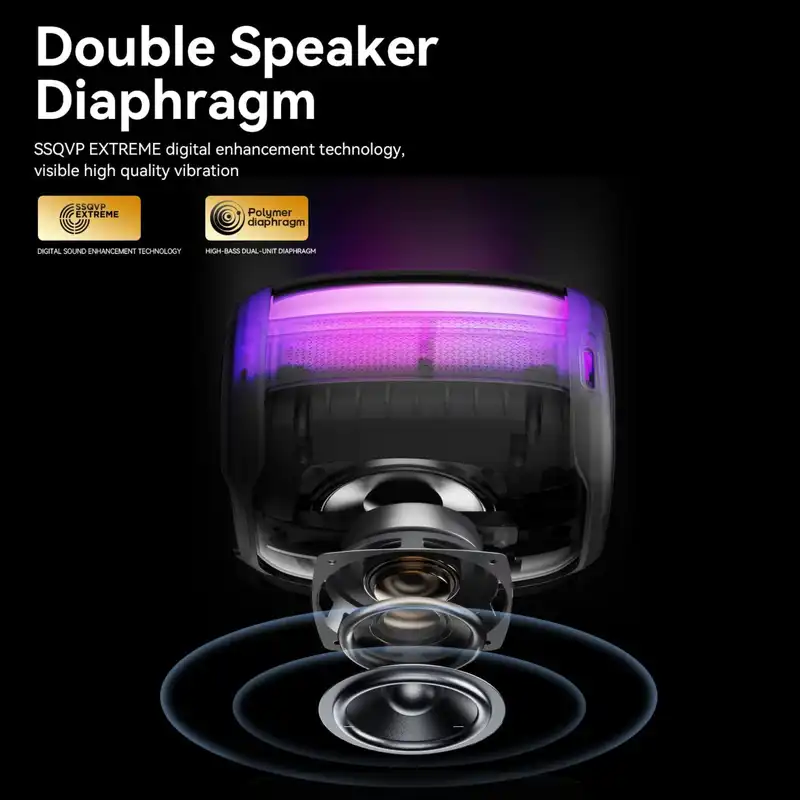 اسپیکر بلوتوثی قابل حمل گرین لاین مدل GNLEVEWSPBK