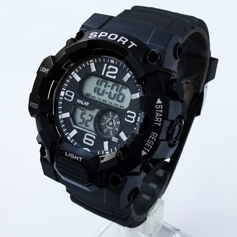 ساعت مچی دیجیتال پسرانه والار مدل اسپرت چراغ دار SPORT ضد آب کد 210