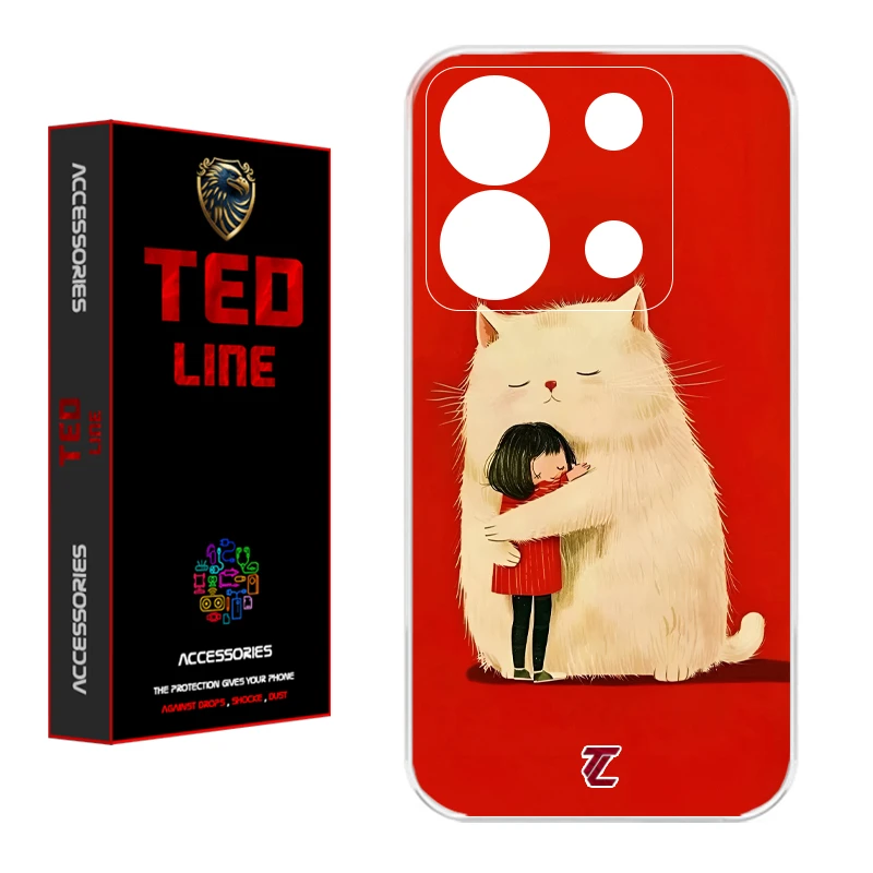 کاور تدلاین طرح گربه کد 1170 مناسب برای گوشی موبایل شیائومی Redmi Note 13 Pro 5G / Poco X6