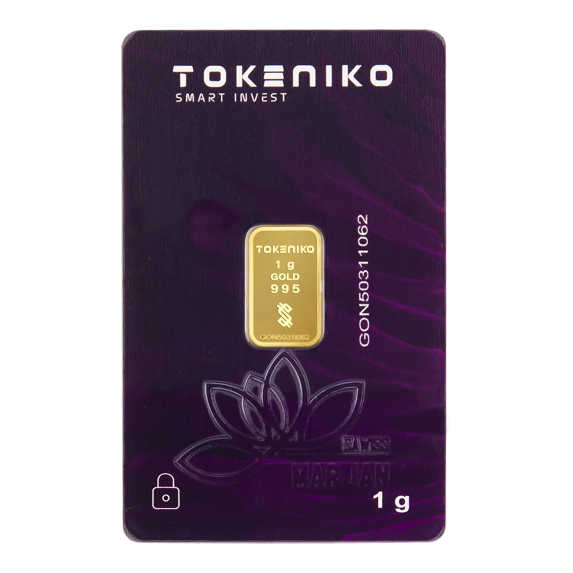 شمش طلا 24 عیار توکنیکو مدل GON-1