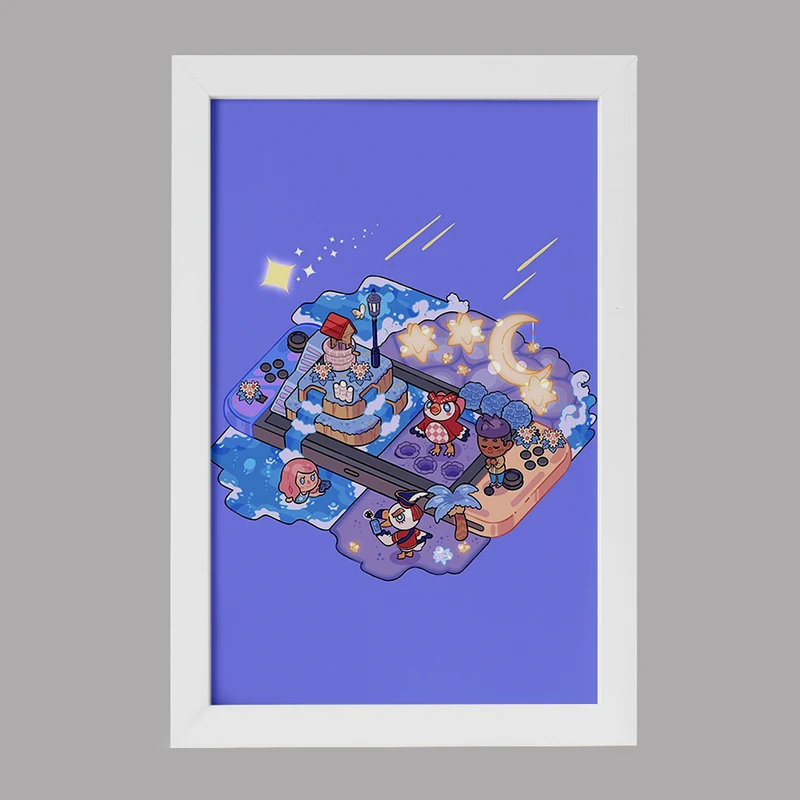 تابلو خندالو مدل بازی انیمال کراسینگ (Animal Crossing) کد 32675