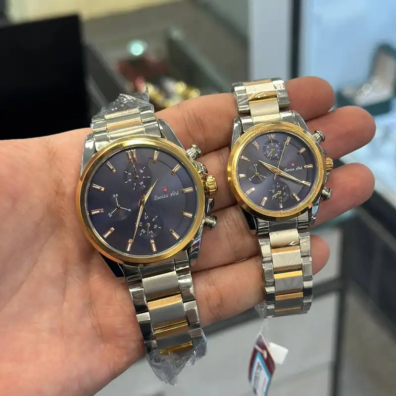 ست ساعت مچی عقربه ای  زنانه و مردانه سوئیس آرت مدل 920038-360920037