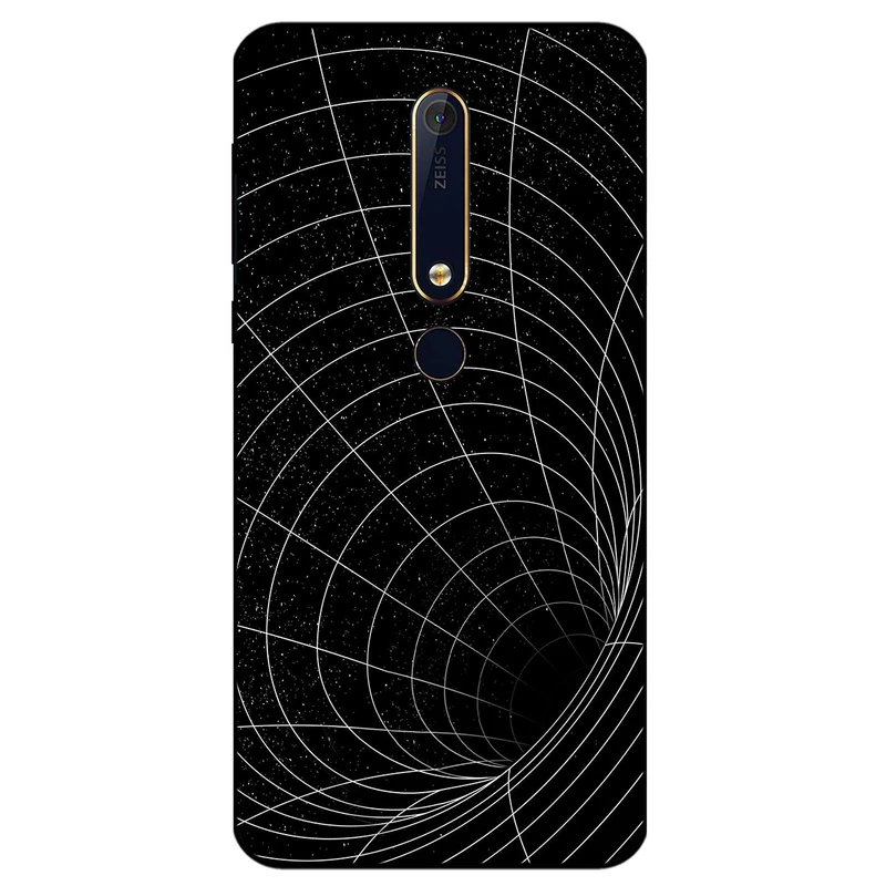 کاور مگافون طرح کرم چاله مدل 8108 مناسب برای گوشی موبایل نوکیا 6.1 