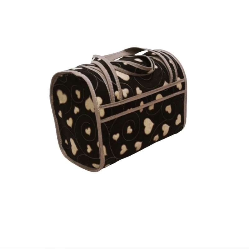 ساک دستی مدل مخمل قلبی