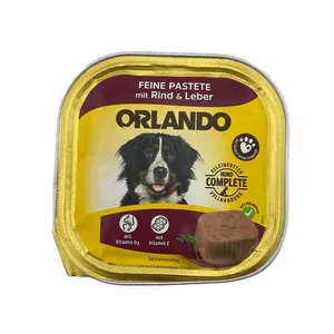 کنسرو سگ اورلاندو مدل گوشت گاو و جگر وزن 300 گرم
