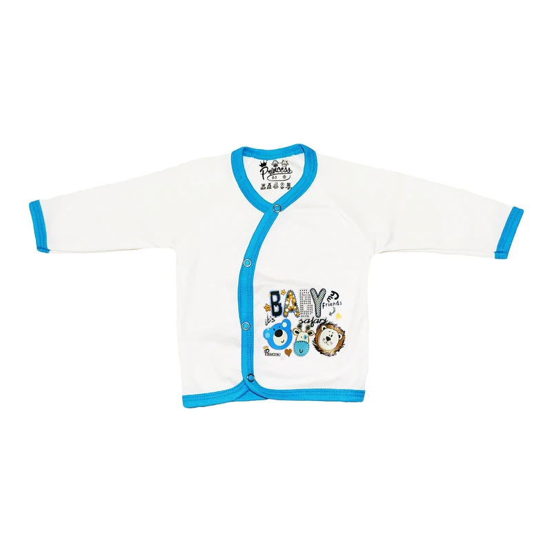 شومیز آستین بلند نوزادی مدل حیوانات جنگل