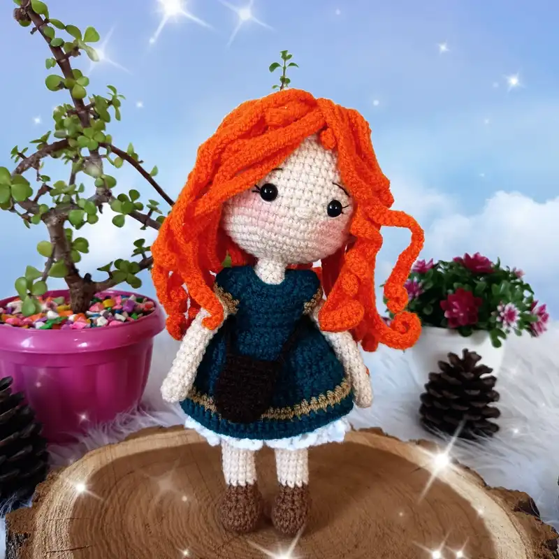 عروسک بافتنی طرح پرنسس مریدا کد 60366