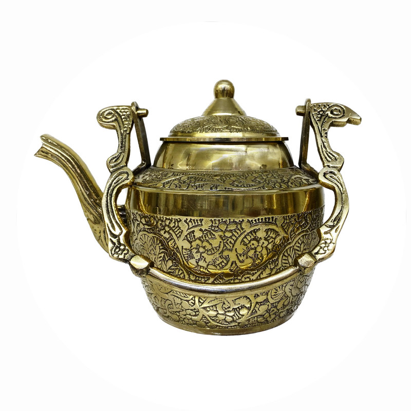قوری برنجی مدل طاوس390002