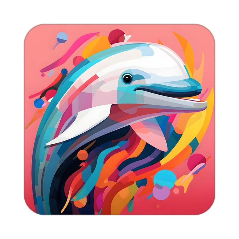 زیر لیوانی کاکتی طرح حیوانات رنگی مدل mp25316