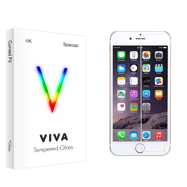 محافظ صفحه نمایش ویوا مدل 4K مناسب برای گوشی موبایل اپل Iphone 6s/6s plus