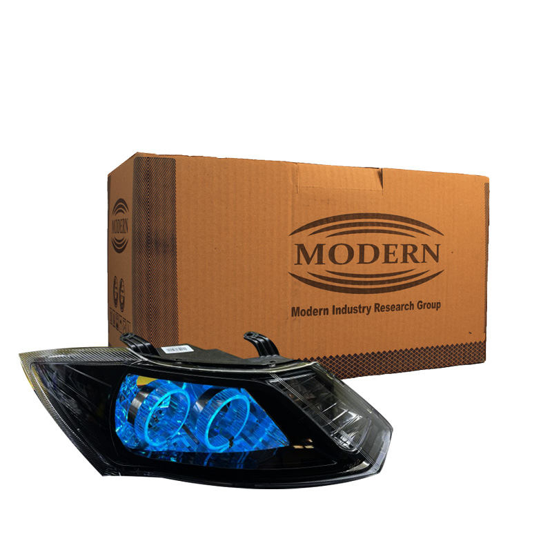 چراغ جلو خودرو گروه پژوهش صنعت مدرن مدل حلقه 3D-IceBlue مناسب برای ساینا بسته دو عددی