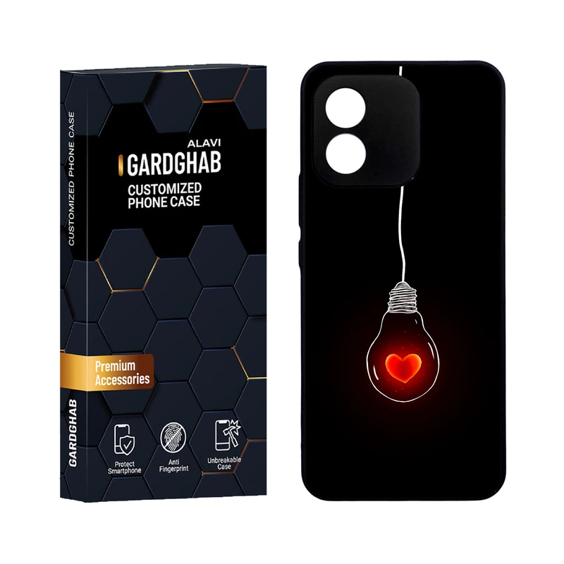 کاور گارد قاب علوی مدل دورژله  عاشقانه مناسب برای گوشی موبایل انر X5 4G 2023