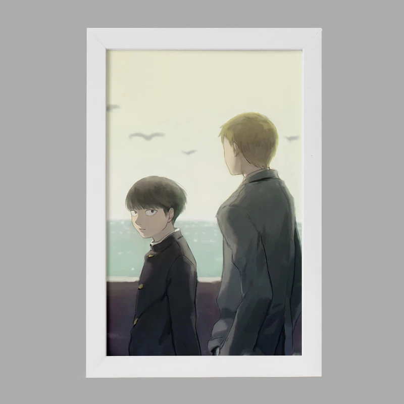 تابلو خندالو مدل اراتاکا و شییکو انیمه موب سایکو Mob Psycho 100 کد 24454