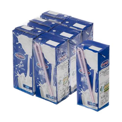 شیر پر چرب دومینو - 0.2 لیتر بسته 6 عددی