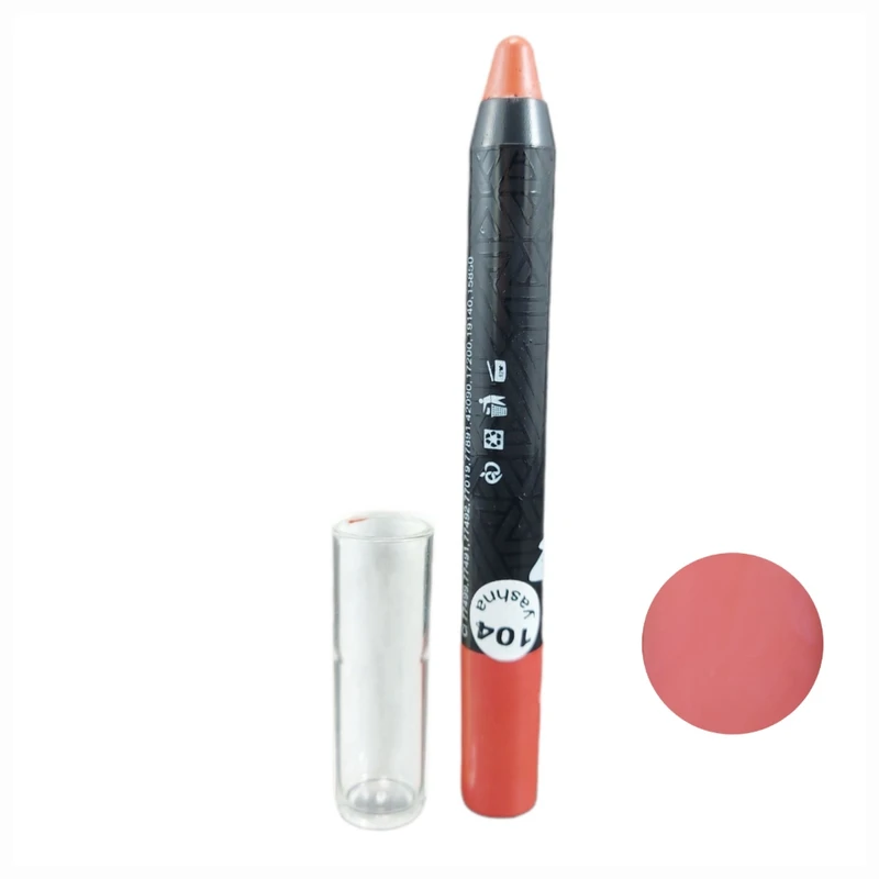 رژ لب مدادی مات یاشنا مدل مخملی شماره 104