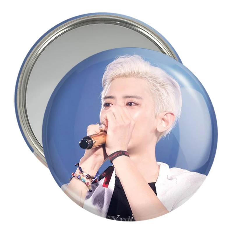 آینه جیبی خندالو مدل پارک چانیول گروه اکسو EXO  کد 13313