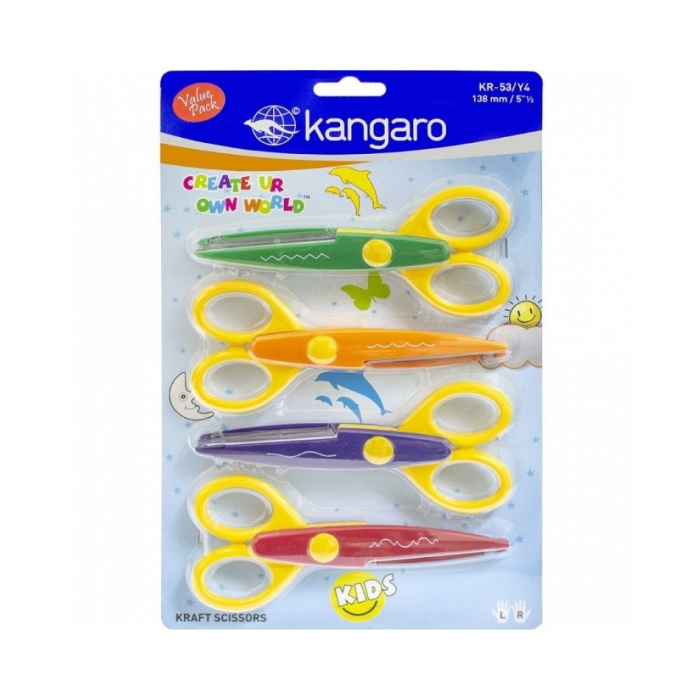قیچی کانگرو کد KR-53/y4 بسته 4 عددی قیچی کانگرو کد KR-53/y4 بسته 4 عددی