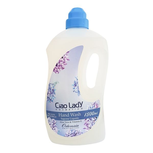 مایع دستشویی چائو لیدی مدل گل ادریس حجم 1500 میلی لیتر