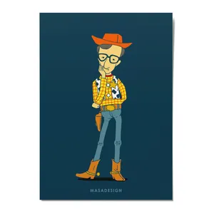 کارت پستال ماسا دیزاین طرح woody مدل POSH056