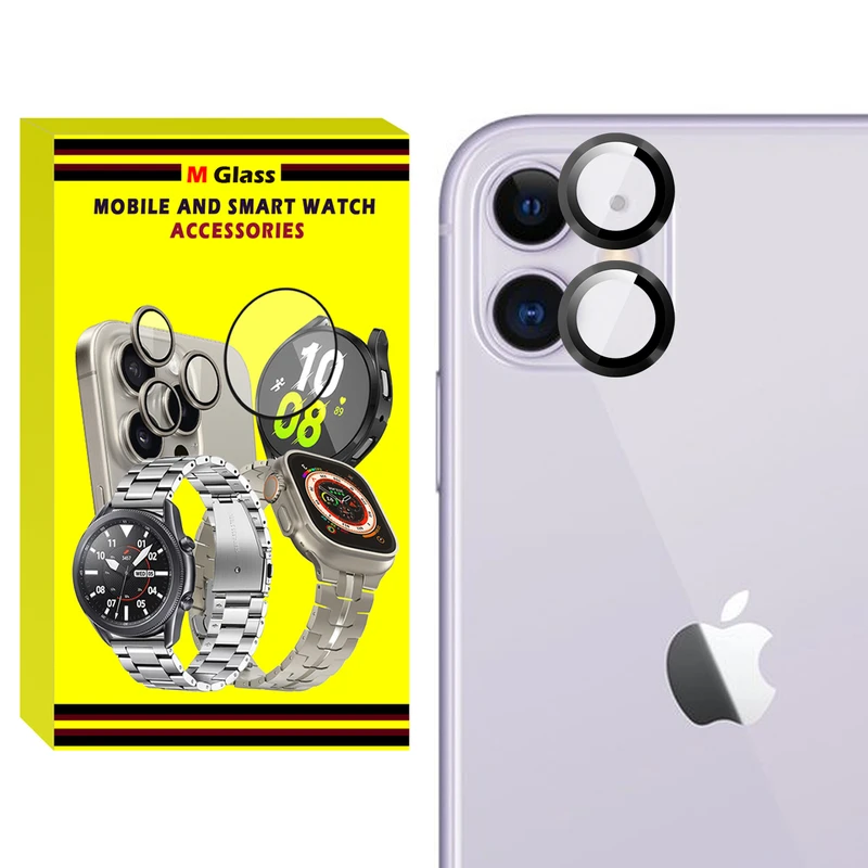 محافظ لنز دوربین فلزی ام‌گلس مدل RNG MTL MG مناسب برای گوشی موبایل اپل iPhone 11