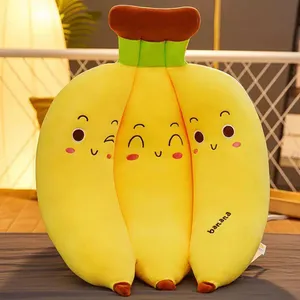 عروسک طرح دسته موز مدل بالشتی کد JI110 ارتفاع 70 سانتی‌متر