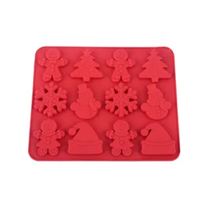 قالب شکلات مدل کریسمس 12 خانه