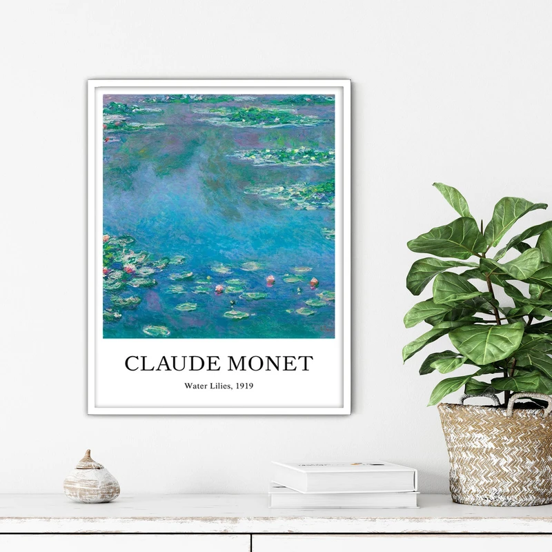 تابلو آتریسا طرح نقاشی کلاسیک مدرن مدل ATFHW29 فریم سفید