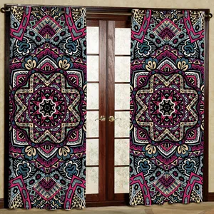 پرده مدل ستاره هازان پانچی کد 2079 سایز 140x200 سانتی متر