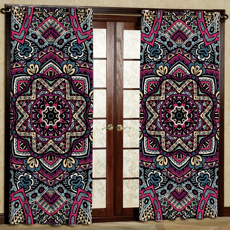 پرده مدل مخمل پانچی کد 2079T2 سایز 200x140 سانتی متر