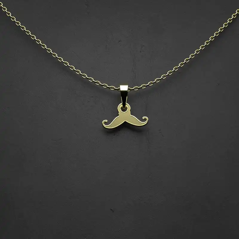 گردنبند طلا 18 عیار زنانه مدوپد مدل چوب لباسی کد UU2-1-1099