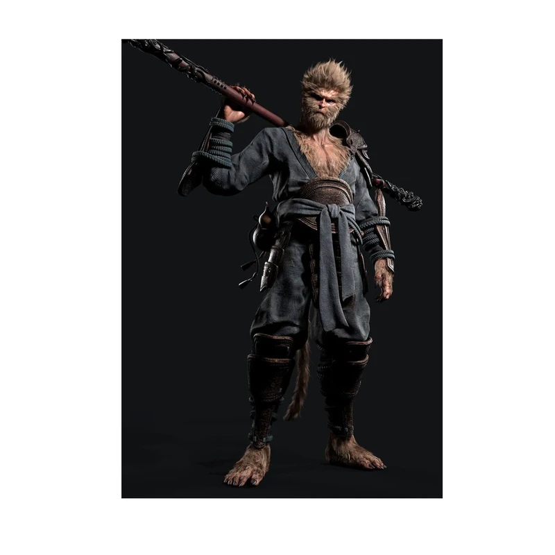 استیکر لپ تاپ و موبایل مدل بازی طزح افسانه سیاه ووکونگ Black Myth Wukong کد 3761