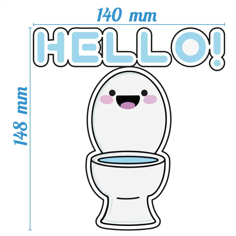 استیکر مدل سرویس بهداشتی مدل hello کد 44