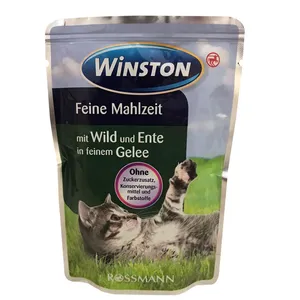 غذای پوچ گربه وینستون مدل wild und ente وزن 100 گرم