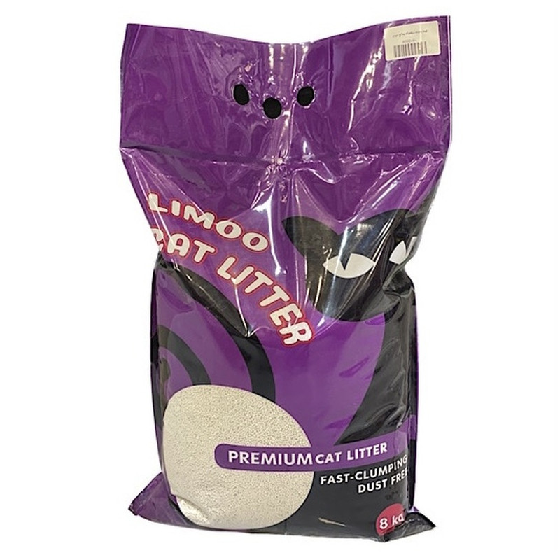 خاک مخصوص گربه لیمو مدل پرمیوم دانه درشت وزن 8 کیلوگرم