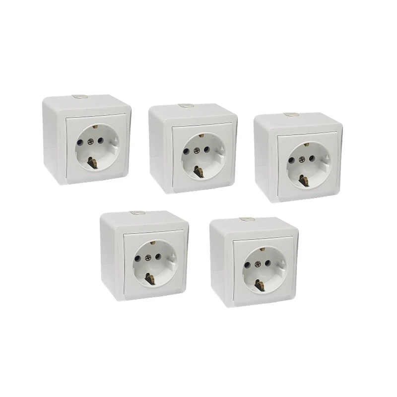 پریز برق ارت دار مدل شهاب 2024 بسته 5 عددی