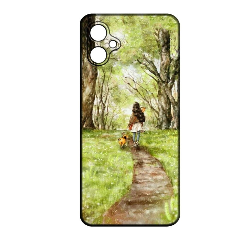 کاور طرح دخترانه کد 242 مناسب برای گوشی موبایل سامسونگ Galaxy A07