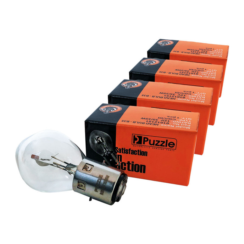 لامپ چراغ جلو موتورسیکلت پازل مدل B35 کد BLB4150510 مجموعه 4 عددی