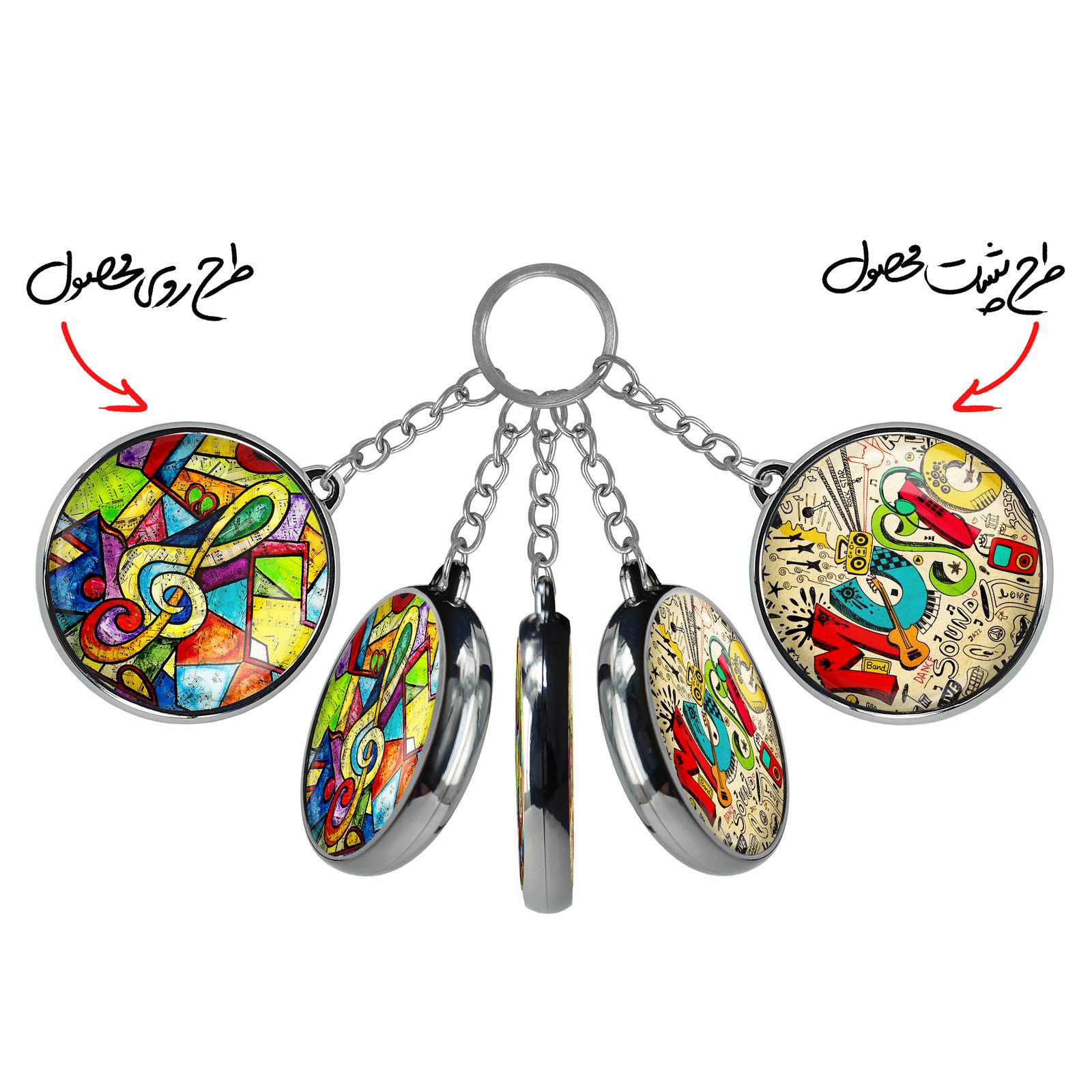 جاکلیدی خندالو طرح کلید سل مدل دوطرفه کد 55765570 -  - 2